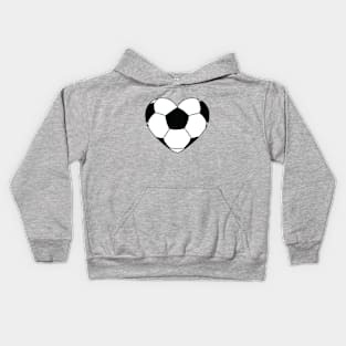 Football Heart Kids Hoodie